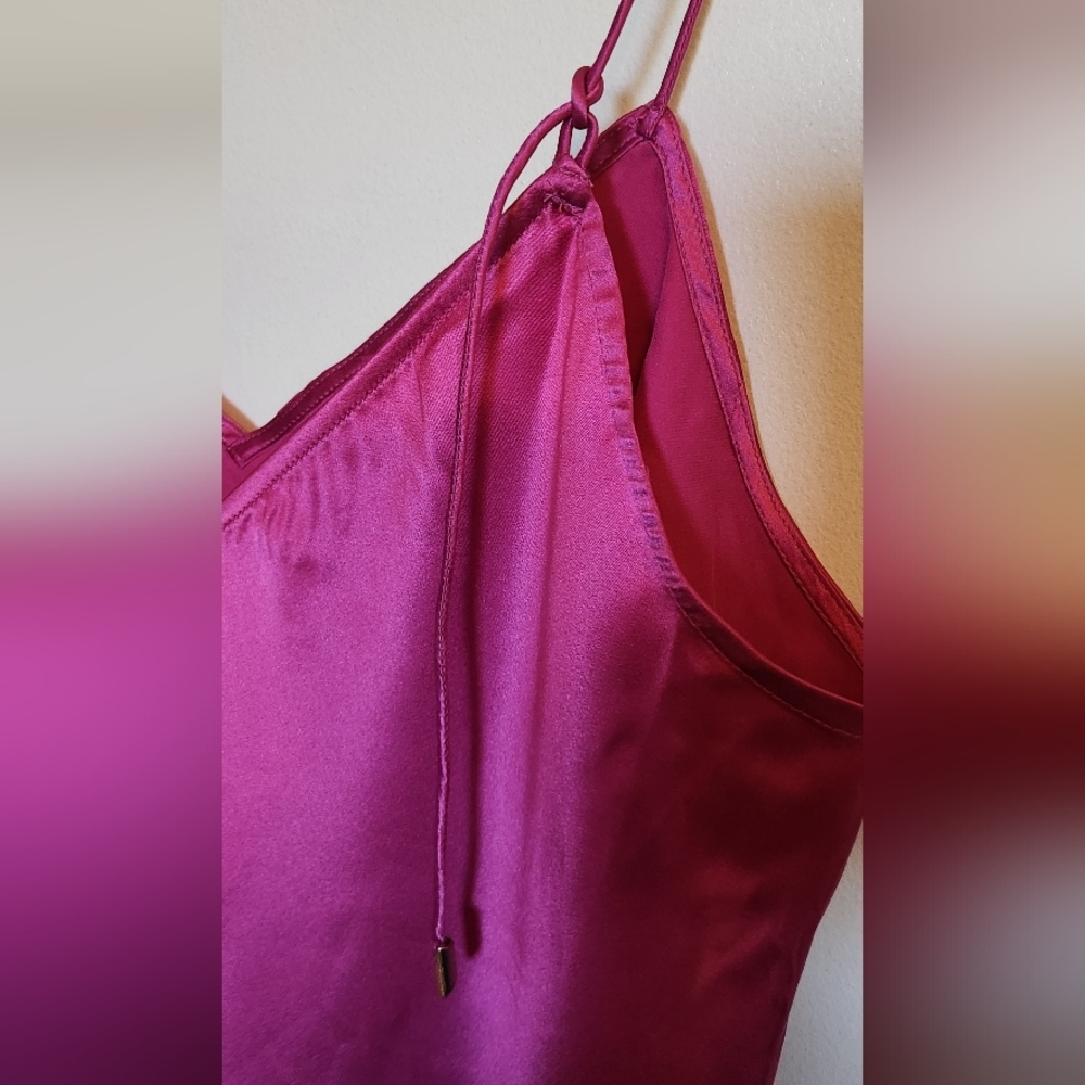 PAIGE Magenta Satin Camisole - Picture 5 of 5